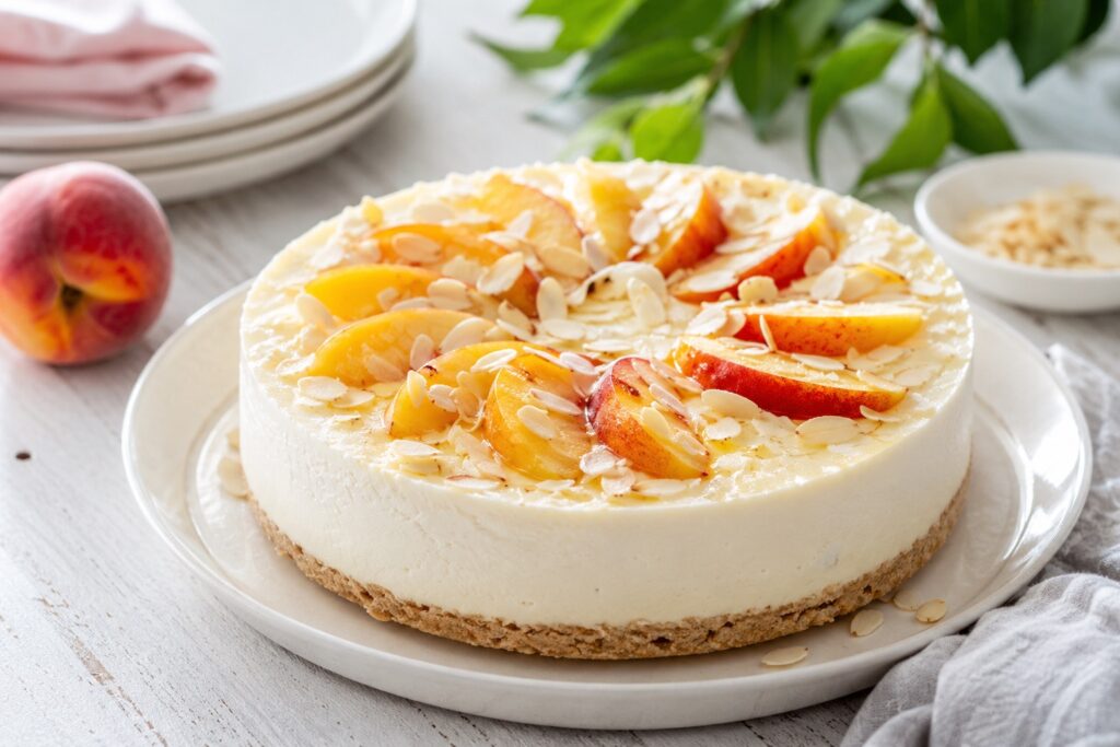 Cheesecake fredda alle mandorle